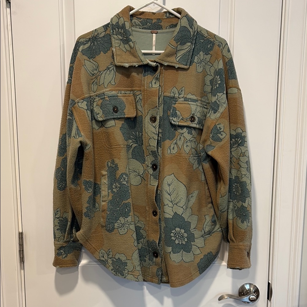 Free People Floral Shirt/Jacket
